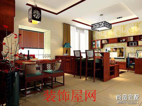 中式客厅吊顶效果图 中式客厅吊顶效果图